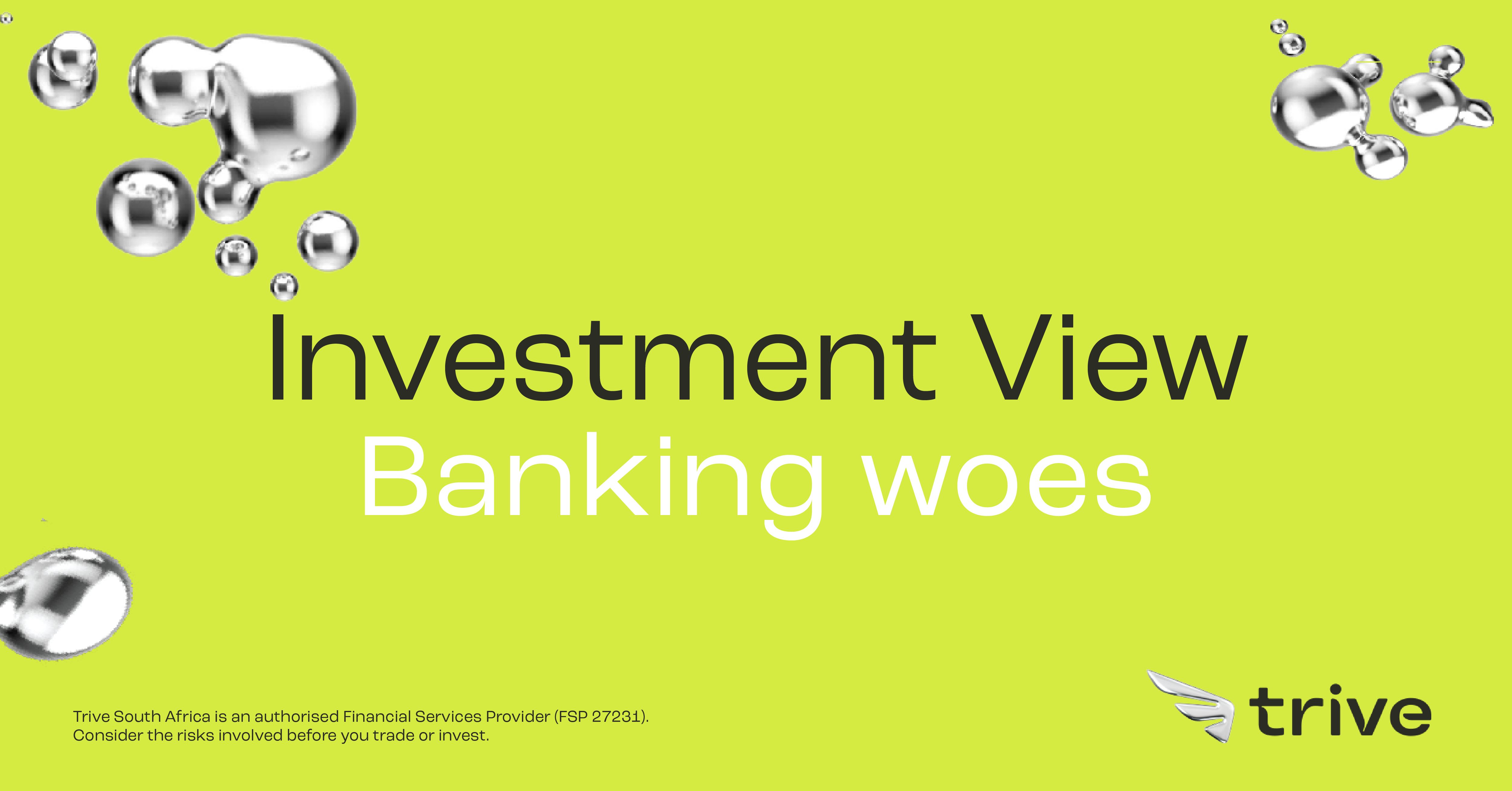 Read more about the article Fear Amid Banking Woes