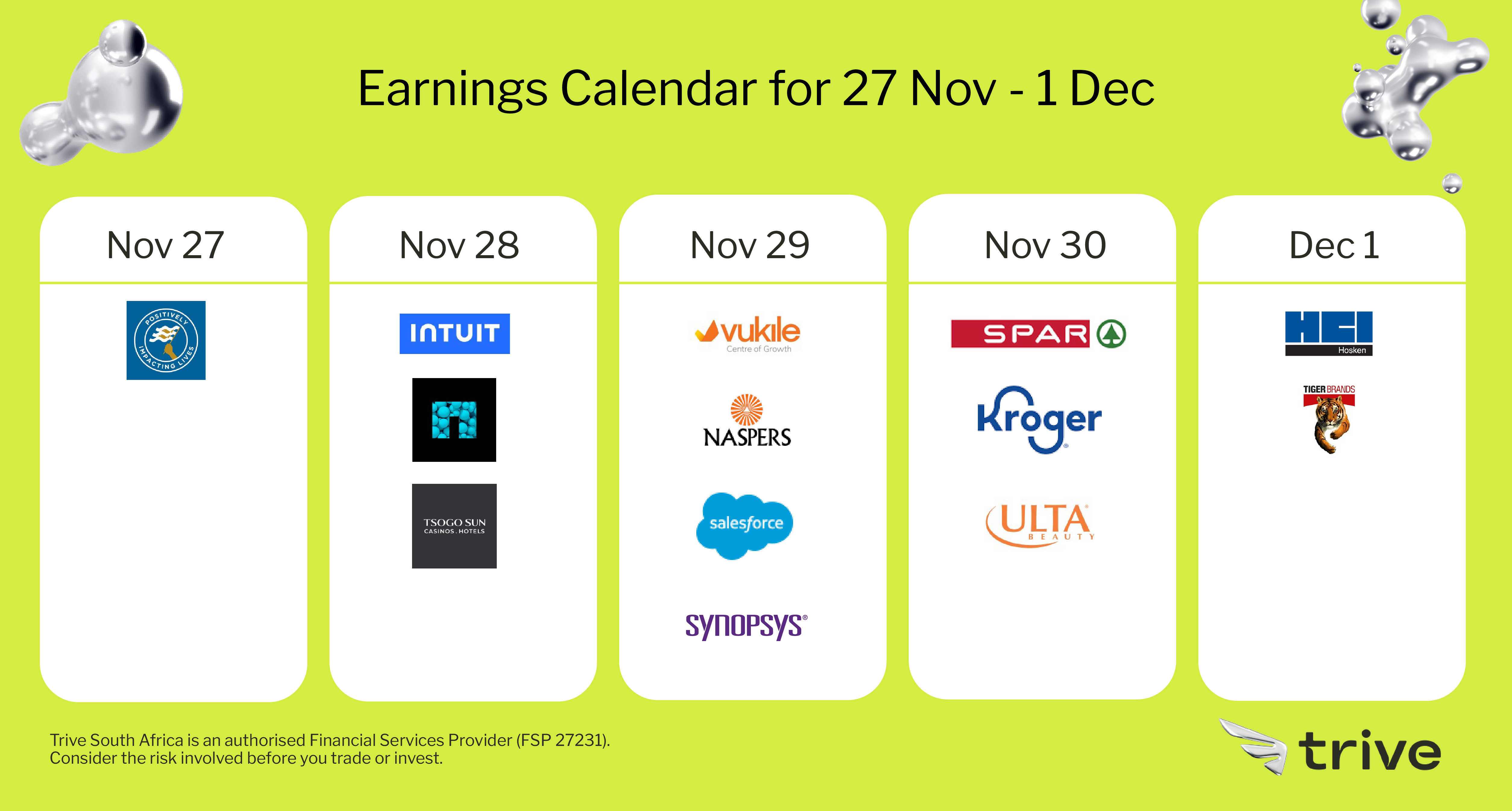 Read more about the article Weekly Earnings Outlook