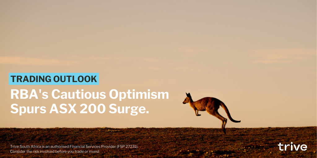 Read more about the article RBA’s Cautious Optimism Spurs ASX 200 Surge