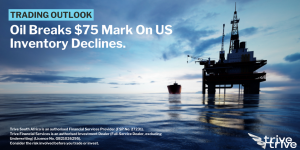 Read more about the article Oil Breaks $75 Mark on US Inventory Declines