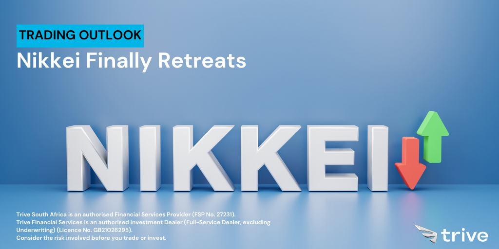 Read more about the article Nikkei Finally Retreats