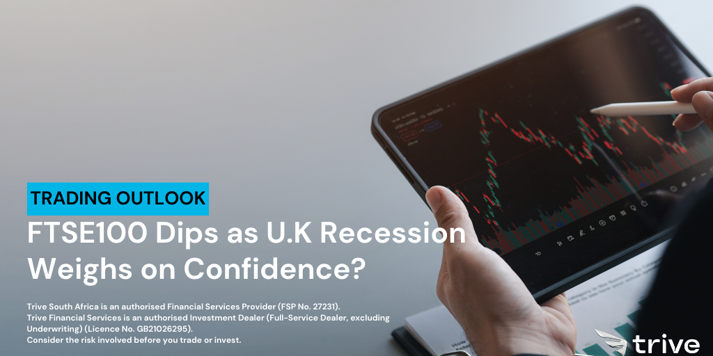 Read more about the article FTSE100 Dips as U.K Recession Weighs on Confidence?