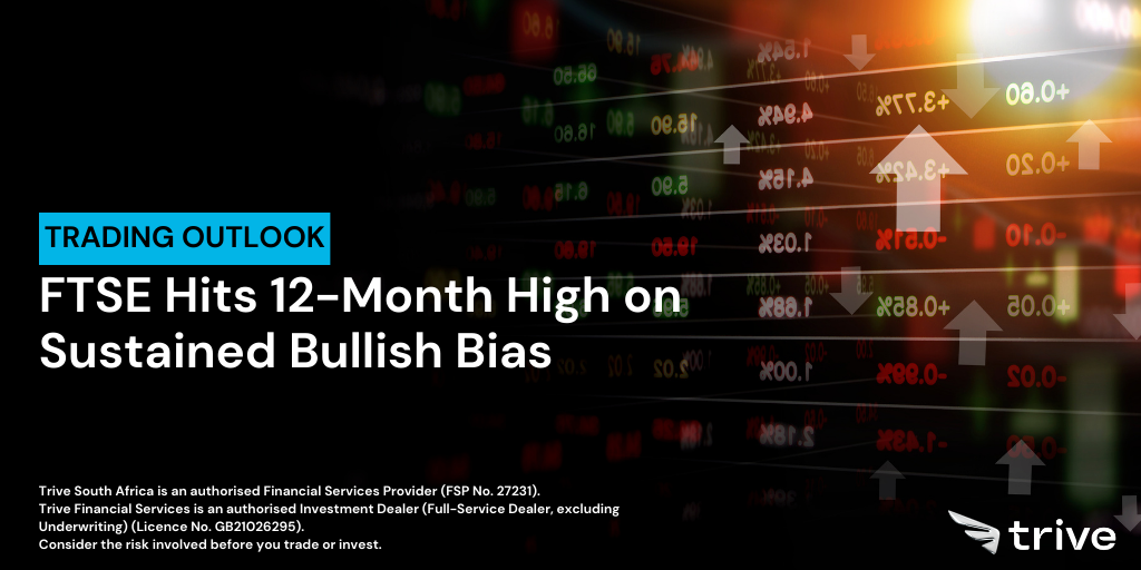 Read more about the article FTSE Hits 12-Month High on Sustained Bullish Bias